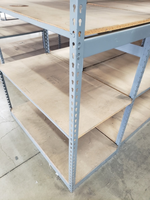 RIVET SHELVING 24" DEEP X 48" WIDE; EXTRA LEVEL - USED